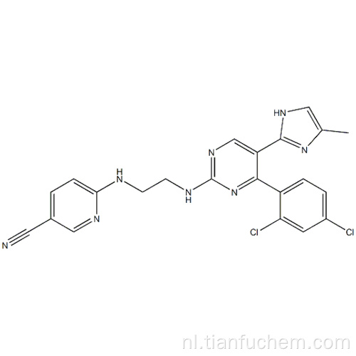 3-Pyridinecarbonitril, 6 - [[2 - [[4- (2,4-dichloorfenyl) -5- (5-methyl-1H-imidazol-2-yl) -2-pyrimidinyl] amino] ethyl] amino] - CAS 252917-06-9